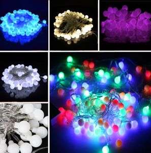 20m 200 LED Ball Fairy String Lights Lampy Girlandy na Choinki Xmas Wakacje Ślub Ogród Outdoor Decoration 110V-240V