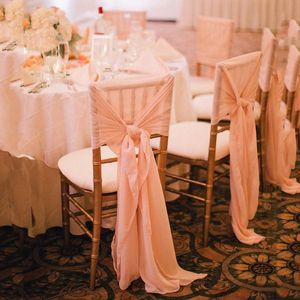 Chiffon 2016 Hot New Sash Simple Chair Covers för Wedding Custom Made High Quality Factory Sale Wedding Leverantörerna Tillbehör