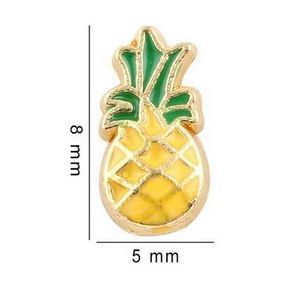 ingrosso Charms Ananas-20pcs ananas flotting medaglione charms adatti per la memoria magnetica di vetro che galleggia medaglione ciondolo gioielli