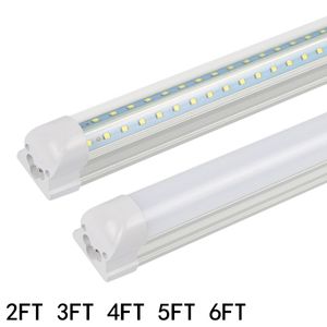 4 FT LED buis licht T8 geïntegreerde beugel V-vormige 28W 3000LM AC 85-265V 120cm Gratis FedEx UPS