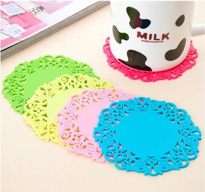 1/4/10/50 / 100pcs Silikon Coaster Mat Pad Cushion Drink Cup Bowl Holder Placemat # R21