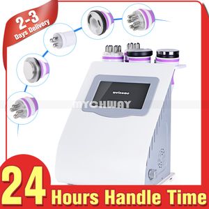 Tela sensível ao toque 5in 1 Cavitação Ultra-sônica RF 40 K Ultrassom Cavitação Radiofreqüência Fóton LED Vacuum RF Corpo Máquina de Emagrecimento Para Salão de Beleza