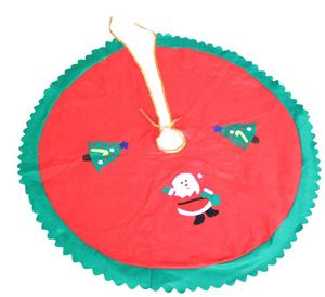 Santa Frosty snowman Friends Christmas Tree Ornament Skirts Vintage Non-woven Apron 35.4'' festive party decorations supplies gifts