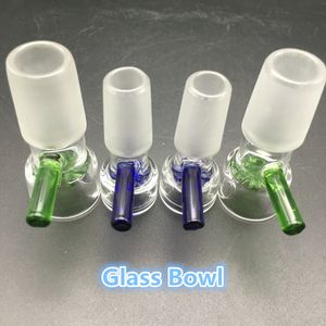 Ciotole in vetro con vetrino all'ingrosso in due colori 14mm 18mm Accessori per fumatori con filtro a fiocco di neve per bong