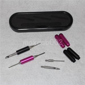 Sigaretta Elettronica Wax Dab Hand Tools Acciaio Inossidabile Silicio Concentrato Dabber Ego Dry Herb nettare di silicone