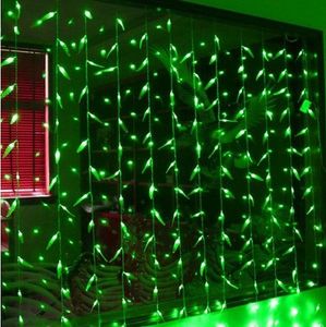 2m * 1.6m verde LED Sillow Cortina Garland Garland luzes de Natal venda ano novo feriado festa casamento luminária decoração lâmpada