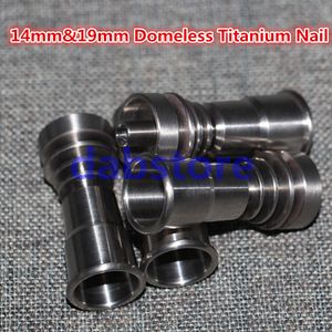 Domeless Titanium Nails Função Dupla Feminina Compatível com 14mm e 19mm Comum para Plataformas Petrolíferas Universal Bongos De Vidro