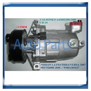 CR-10 CR10 Auto AC-kompressor för Nissan Tiida 1.8L 92600CJ60A 92600CJ70A 92600-CJ700