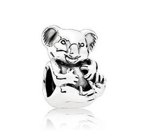 Fits for Pandora Bracelet Original 100% 925 Sterling Silver beads Koala silver charm DIY charms 2016 new Autumen jewelry 1PC/lot