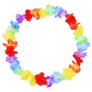 500pcs Hawaiian Leisparty Supplies Garland Halsband Färgglada Fancy Dress Party Hawaii Beach Fun Gratis frakt