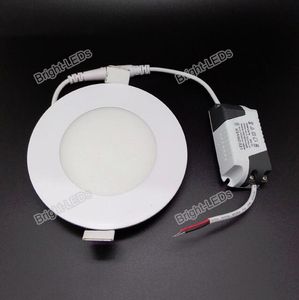 Ultra-Thin LED Downlight - Round Recessed Ceiling Panel Light 3W-18W, Indoor AC100-240V with CE Certification & 1-Year Warranty