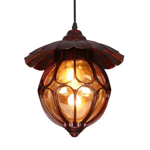 American Red Bronze Metal Ombrello Ombrello Corridor Lampada a sospensione Creativo Cloakroom Hallway Pendente a sospensione Lampada da soffitto Vintage Balcone industriale Lampade