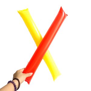 free ship 60cm clapper ballon beach Inflatable Sticks cheerleading sports game up stick party concert fan stick cheering inflatable stick on Sale