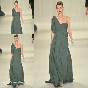 Nuovo abito da sera di arrivo Elie Saab una spalla chiffon lungo abito da cerimonia per occasioni speciali abito da passerella abito da ballo