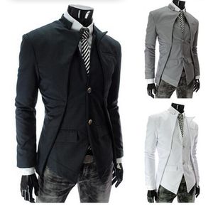 Autumn New Fashion Men's Blazer Fashion Dress Suits Men Blazers Slim Casual Jacket White Wedding Blazers Men