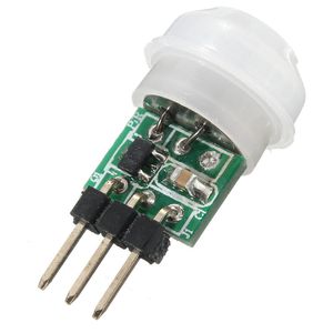 Freeshipping Mini IR Pyroelectric Infraröd PIR Motion Human Sensor Automatisk Detektor Modul Hög Tillförlitlighet 12x 25mm Ny Elektrisk styrelse