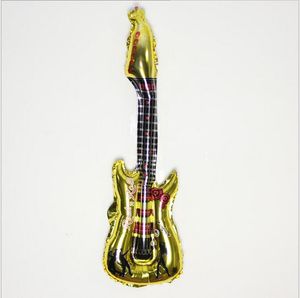 İç gürültü Çevre dostu pvc malzeme Açık plaj çocuklar inftable oyuncak gitar şişme havuz oyuncak gitar 85x30cm ücretsiz nakliye boyutları