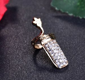 Strass Nagel Ringe Frauen Ring Modeschmuck Niedliche Fingerringe Europäischen Stil Großhandel Jewerly Zubehör Weihnachtsgeschenk DHL