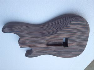 Free shipping one piece Zebrawood body ST electric guitar body no painting have more color can choose