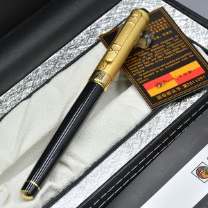 Luxury French Picasso brand 902 black and golden carving cap 22Kgp NIB classic Fountain pen with business office supplies writing ink pens