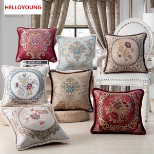 Hot sales Luxury Cushion Cover Pillow Case Home Textiles supplies Lumbar Pillow European classic decorative throw pillows chair seat