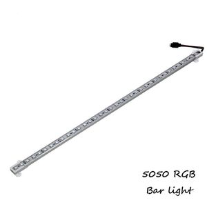 RGB LED Bar ljus U-typ vattentät led styv strip aluminium DC12V 50cm 36led SMD5050 aluminium kanal för led strip belysning