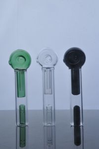 Mini narguil￩s coloridos manusear tubos de vidro fumando colher de cachimbo h￭brido ￠ prova de derramamento fumando bong bong