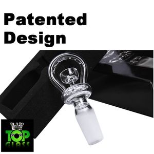 Patenterad design! Original Halo Domeless Quartz Nail med 10mm 14mm 18mm Kvinna Man Frostat Joint Rainbow Bridge Nail For Glass Bong Pipe