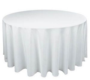 10PCS 90" New Tablecloth Table Cover Round Plain Polyester for Banquet Wedding Party Decor tablecloth table cover