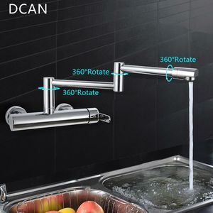 Hurtownia DCAN Kitchen Fauces Faucets Folding Faucet Stretch Składany Łazienka Mikser Kuchnia Króla Deck Montaż Miedzi Kran Kitchen Kitchen