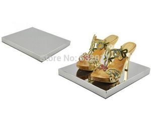 Spiegelleuchte aus Metall und Edelstahl für Boutique-Schuhe mit Display, Sandalen, Schuhständer, Schuhhalter