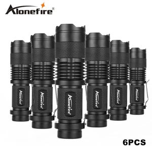 Alonefire venda por atacado-Alonefire SK68 CREE XPE Q5 LED Atacado Mini Lanterna À Prova D Água de Foco Ajustável tático Zoom Spotligh lanterna criança estudante Troch Lâmpada