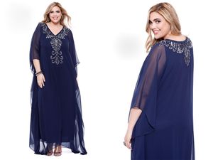 Elegant Beaded Plus Size Special Occasion Dresses Long Sleeve Prom Gowns V Neck Shail Kusa Formal Dress