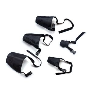 Pet Muzzle Adjustable Pet Small Medium Large Dog Black Breathable Muzzles for Anti-barking Chewing Biting Protection Pack of 5