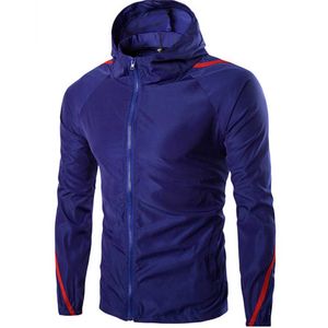 Wholesale- New Mens Jackets Casual Light Waterproof Sunscreen Jacket Thin Long Sleeve Coat Outwear 0978