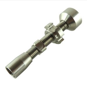 Sigara Borusu GR2 Titanyum Tırnak El Aletleri 14mm 18mm Çift Ayarlanabilir 2'de 1 Domeless Nails Balmumu Yağı