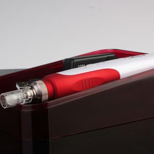 Electric Derma Pen Stämpel Auto Micro Needle Roller Anti Aging Hud Therapy Wand Mezo Derma Pen