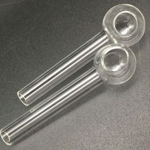 Hookahs Glass oil burner water pipes Spoon pyrex burners thick tube clear hand pipe for smaking Accessories