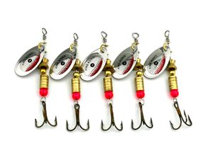 wholesale 6,3 cm 3,6 g spinner esche esche da pesca cucchiai d'acqua dolce bassi d'acqua bassi Walleye Crappie Minnow paillettes esche dure