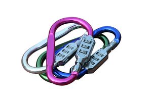 Large graphic lock / mountaineering carabiner key chain Type D Creative lock type padlock lock wholesale