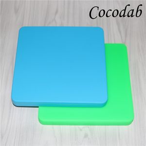 flat silicone bho container wax oil concentrate containers pizza box shaped Shatter storage jar DHL