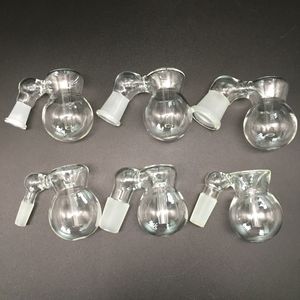 Hookahs Glass Ash Catcher Bubbler med 10mm 14mm 18mm Manlig kvinnlig tjock klar led aska Ashcatcher Fit vattenrör