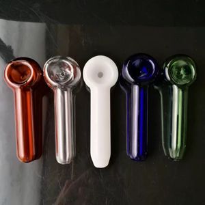 Tubo de vidro manchado clássico, acessórios de bongos de vidro