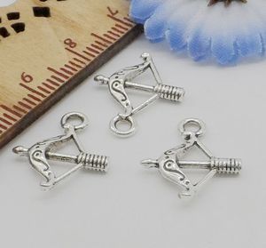 300pcs Tibetan Silver Arrow encantos pingente para pulseira jóias 16x14mm