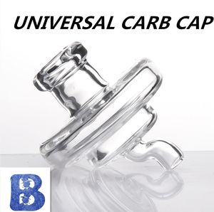 Universal Glass UFO Carb Cap Stile cappello con cupola a foro per piattaforme petrolifere Quartz banger Nails dab