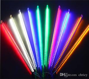 Luzes LED Strip Chuveiro venda por atacado-80 cm Pçs set Snowfall LED Strip Light Chuva de Natal Tubo de Chuva de Meteoros Chuva Tubos de Luz LED V UE EUA Plug LED
