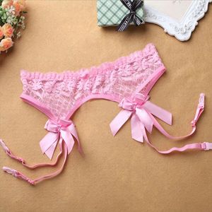 1 pair Sheer Sexy Fashion Top Garter Belt Suspender Matching Thigh-Highs Stocking for Female summer style Hot Lady Pink