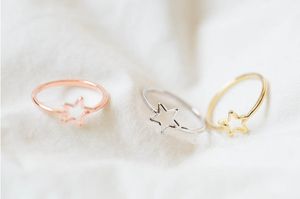 Pentagramm-Ringe aus Gold und Silber verkaufen sich wie warme Semmeln, personalisiert, klassisch, für Damen, kostenloser Versand, YP0637, 2016 Jahre, Festival, bestes Geschenk