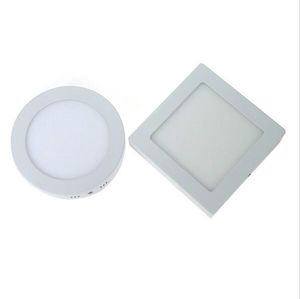 6W 12W 18W Round Square Led Panel Light Surface Mounted Dimmable Led Downlight AC85-265V + LED Driver Spedizione gratuita