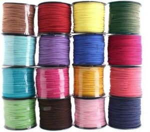 2.7mm 100M Leather Cord Soft Suede Lace velvet Thread Bracelet Necklace Rope